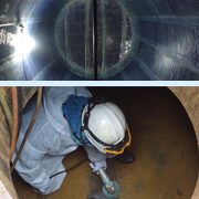 地下タンクFRP ライニング施工 (地下タンク延命装置)